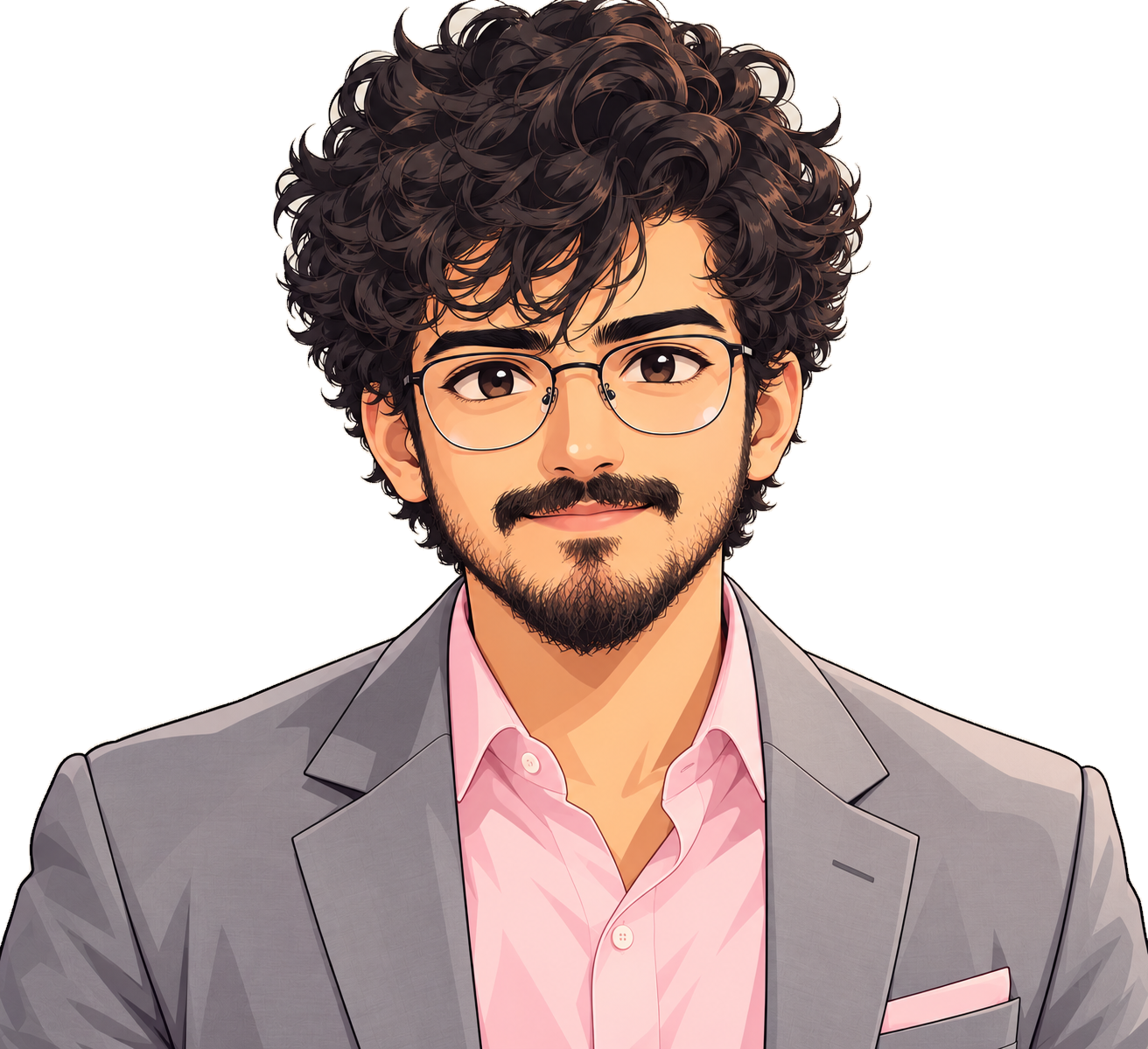 Illustration of Asaf Ahmad Shayaan